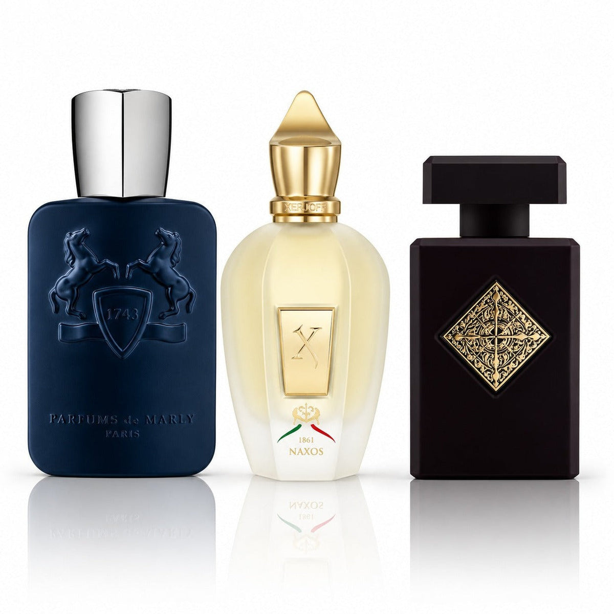 3-Piece Men's Perfume Set - Parfums de Marly Layton, Xerjoff Naxos & Initio Side Effect