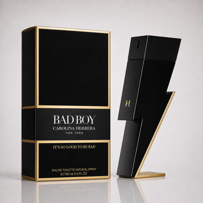 3-Piece Men's Perfume Set - Bad Boy by Carolina Herrera, 212 VIP Black by Carolina Herrera & Invictus by Paco Rabanne