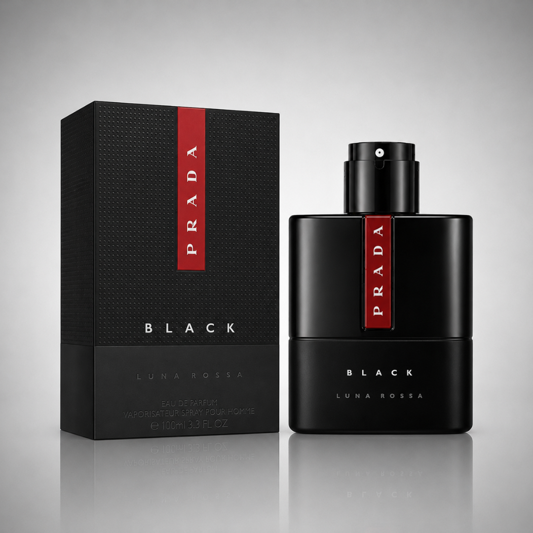 3-Piece Men's Perfume Set - Prada Luna Rossa Black, Valentino Uomo Born In Roma & Azzaro The Most Wanted