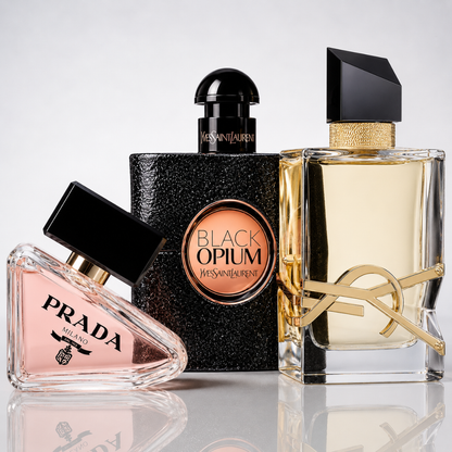 3-Piece Women's Perfume Set - Prada Paradoxe, Yves Saint Laurent Black Opium, Yves Saint Laurent Libre