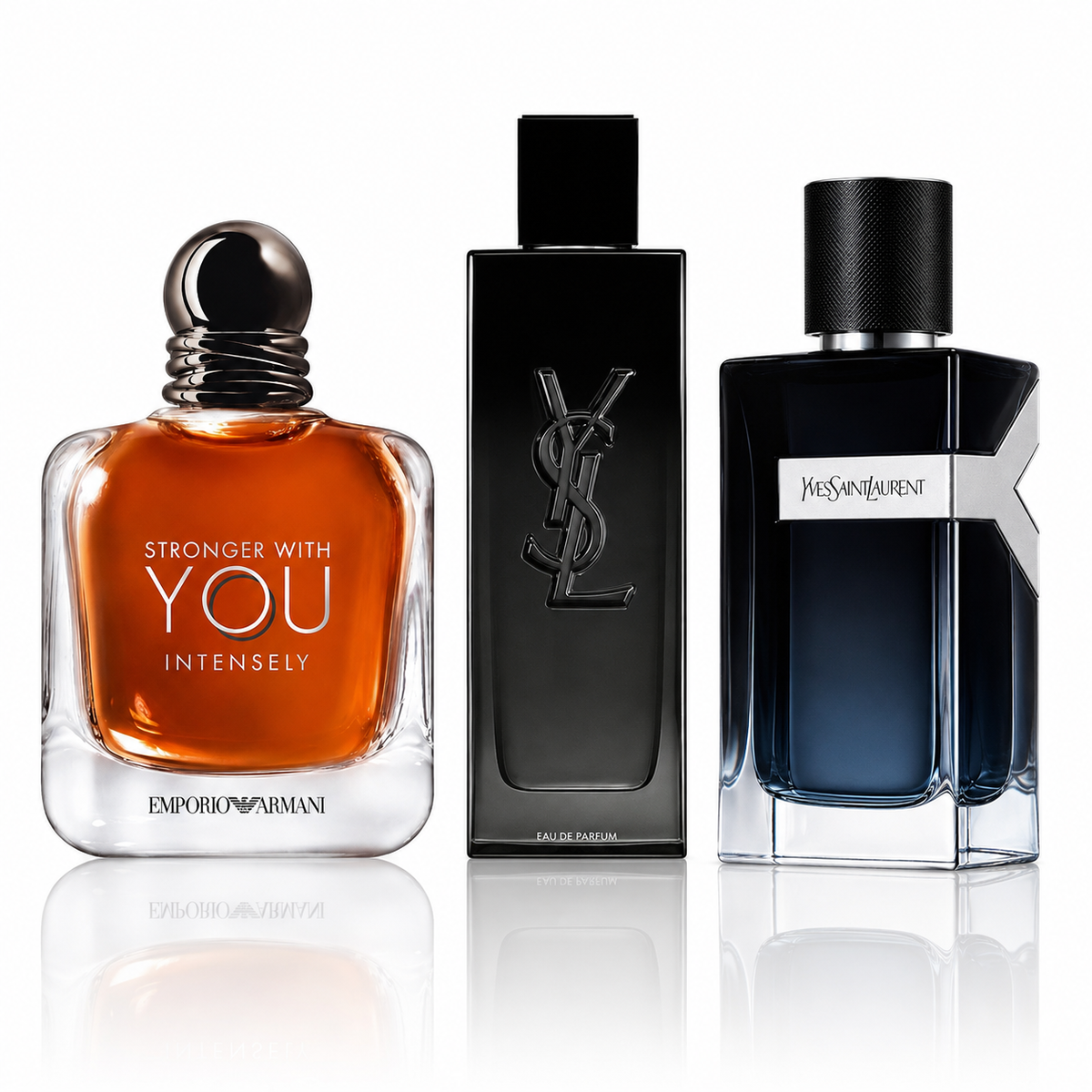 3-Piece Men's Perfume Set - Stronger With You Intensely, YSL MYSLF & YSL Y EDP